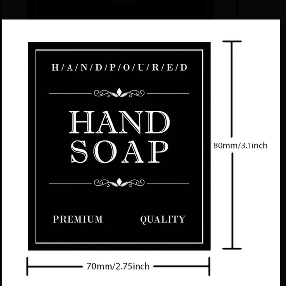 NEW• BLACK MODERN STICKERS FOR HOUSEHOLD LABELING- 12 PACK - Picture 4 of 11